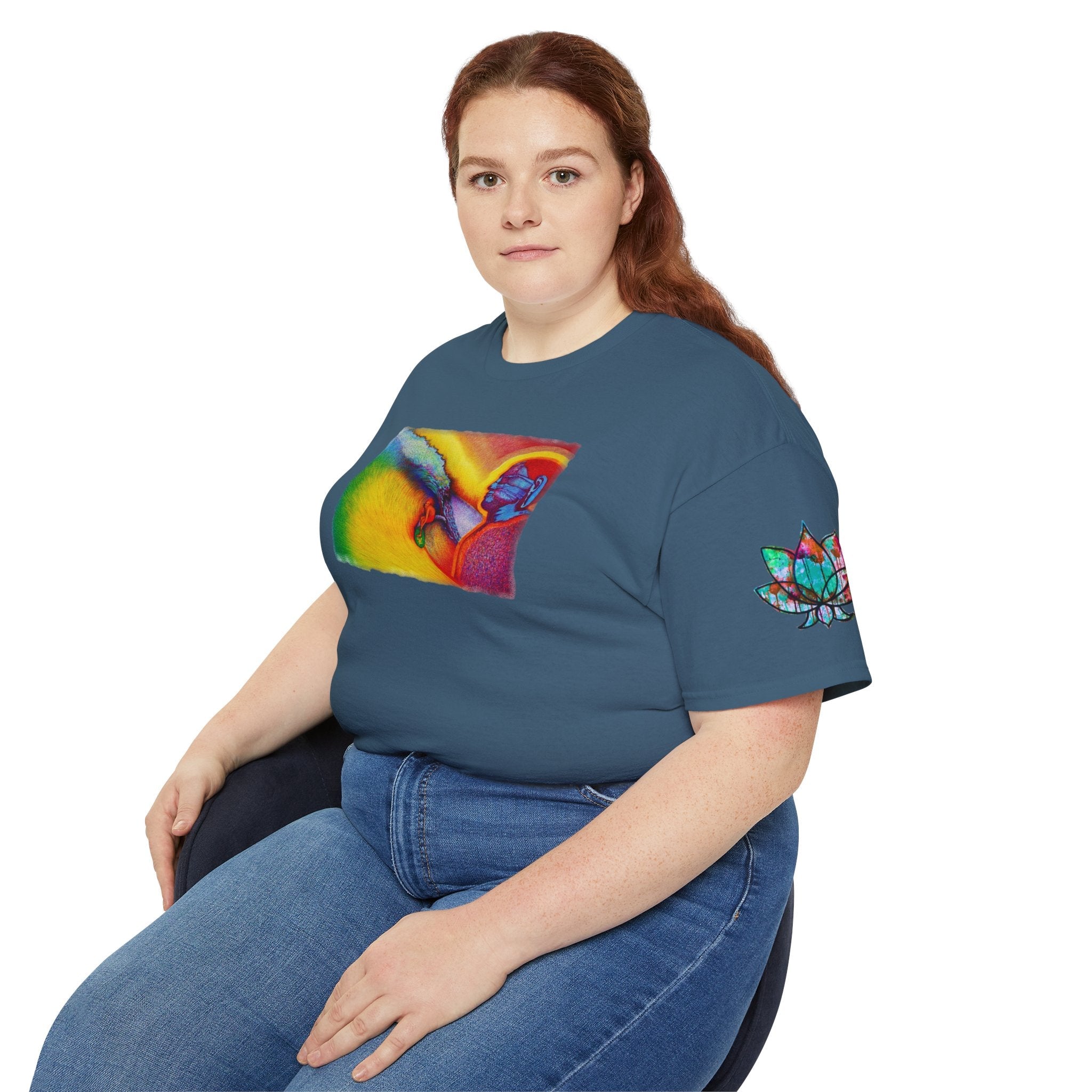 Surf is My Buddha Tablet Print Unisex Ultra Cotton Tee