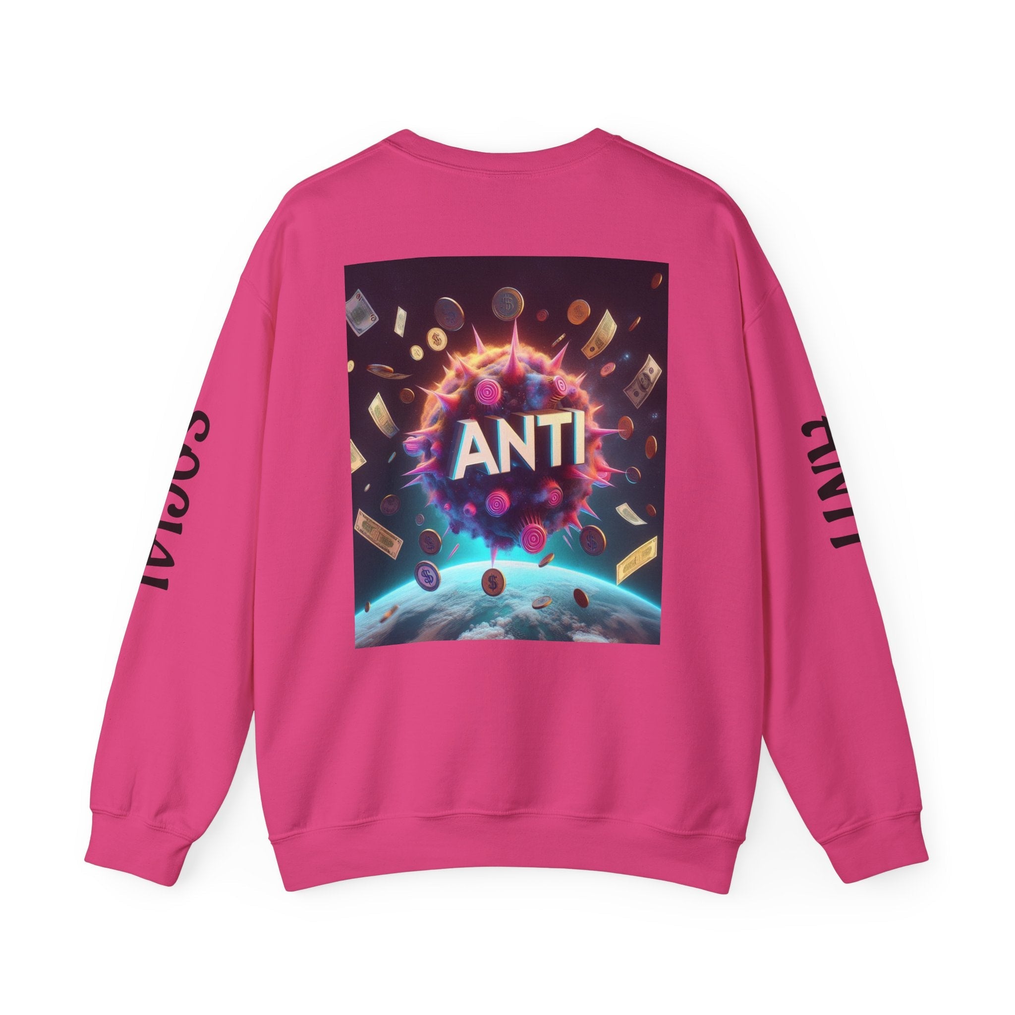 “Anti Social” Heavy Blend™ Crewneck Sweatshirt