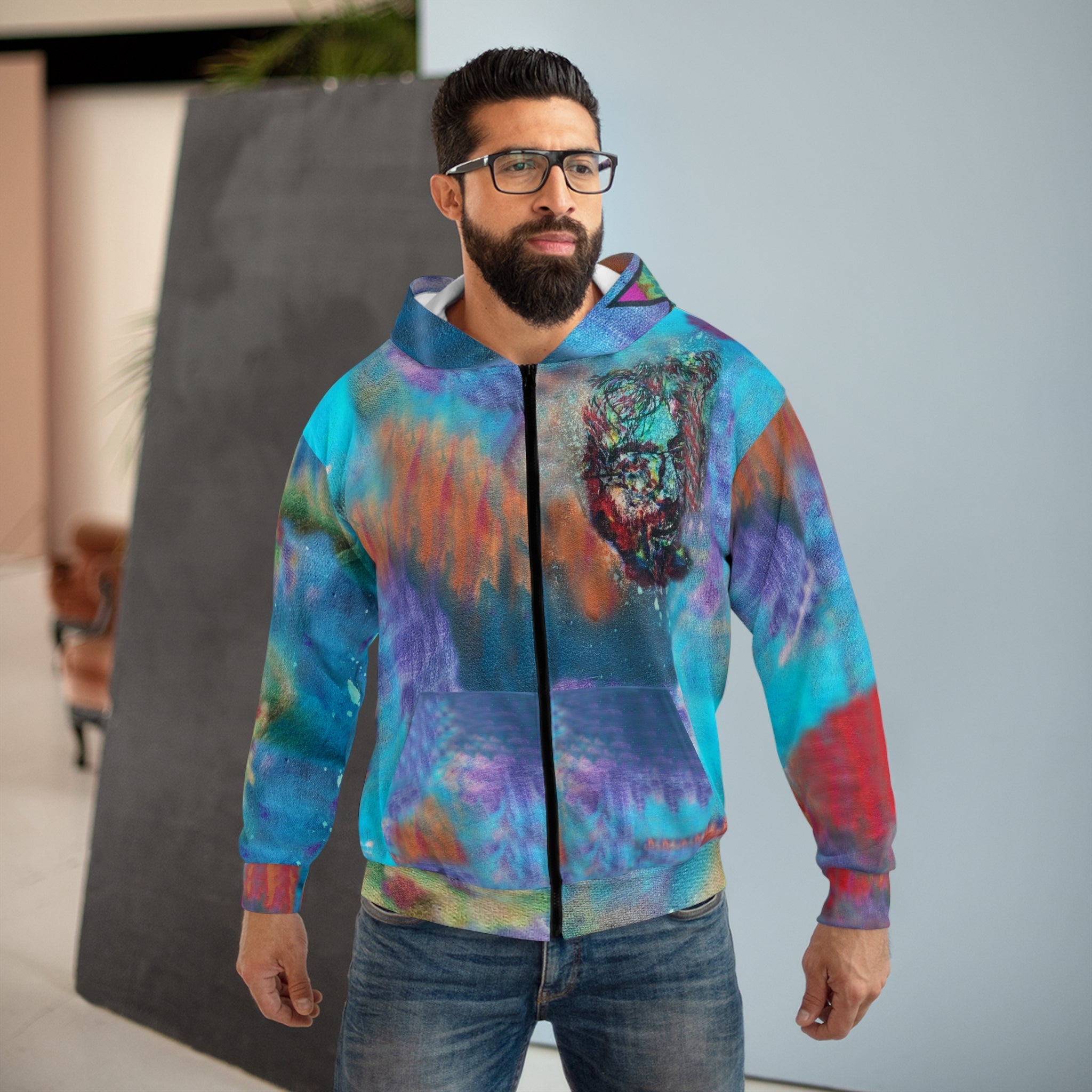 Micro-Doze Smurf Cloud Zip-Hoodie