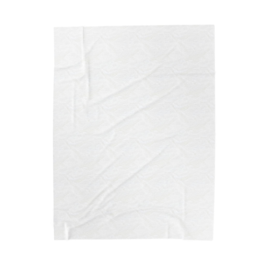 “Pause” Epilepsy Awareness Velveteen Blanket – Purple Ribbon Pause Symbol