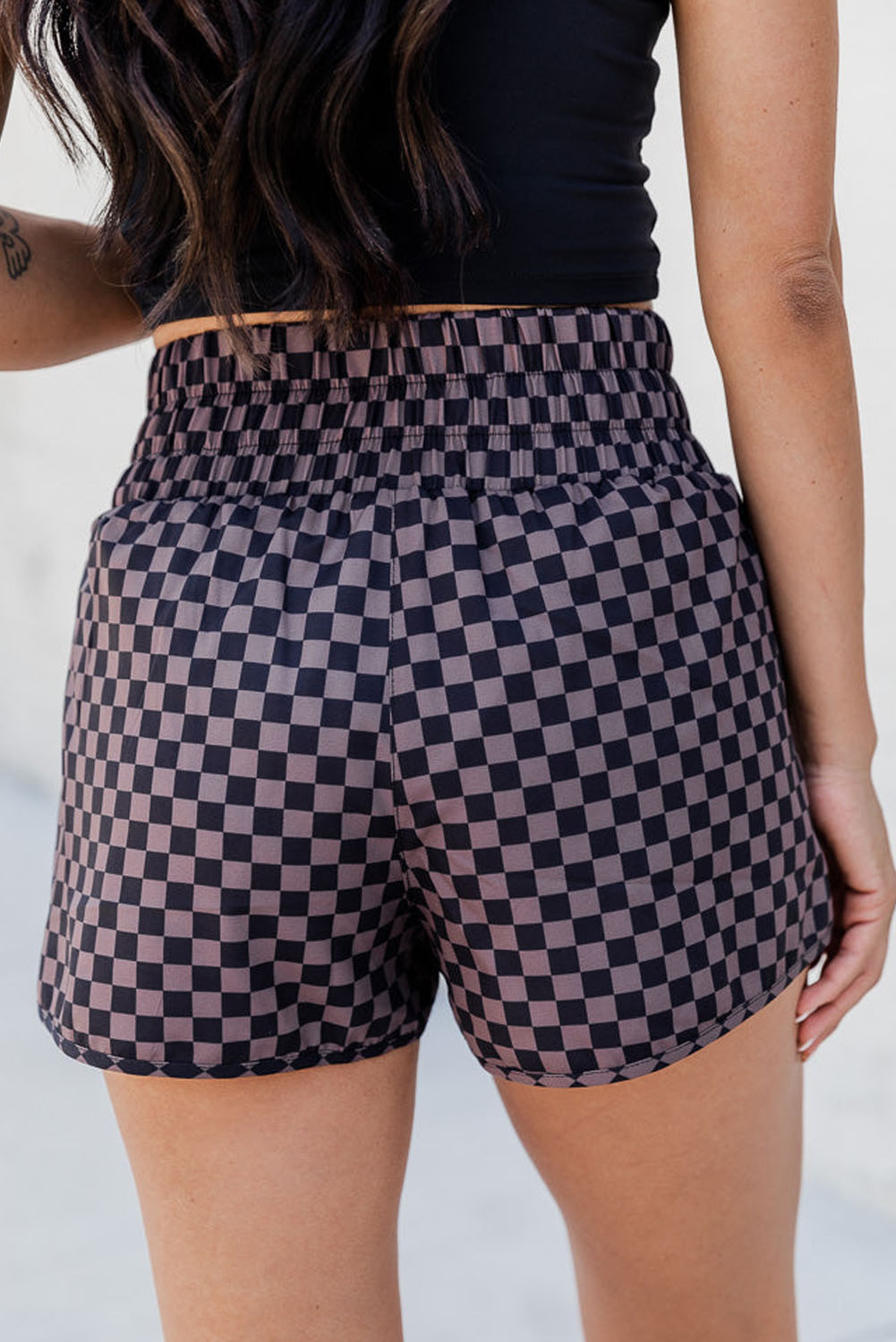Leopard Print High Waisted Athletic Shorts