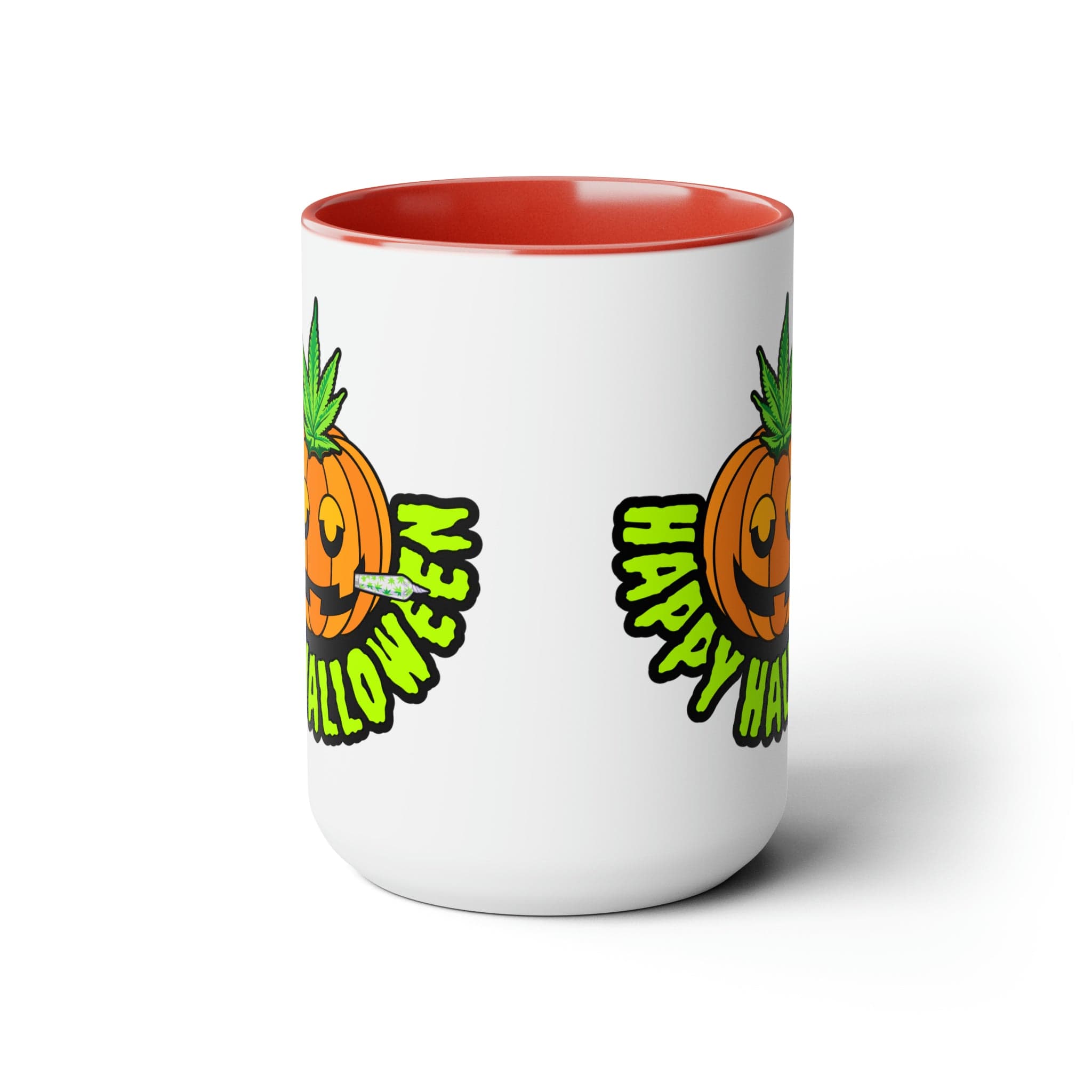 Happy Halloween Pumpkin Stoner 15oz Coffee Mug