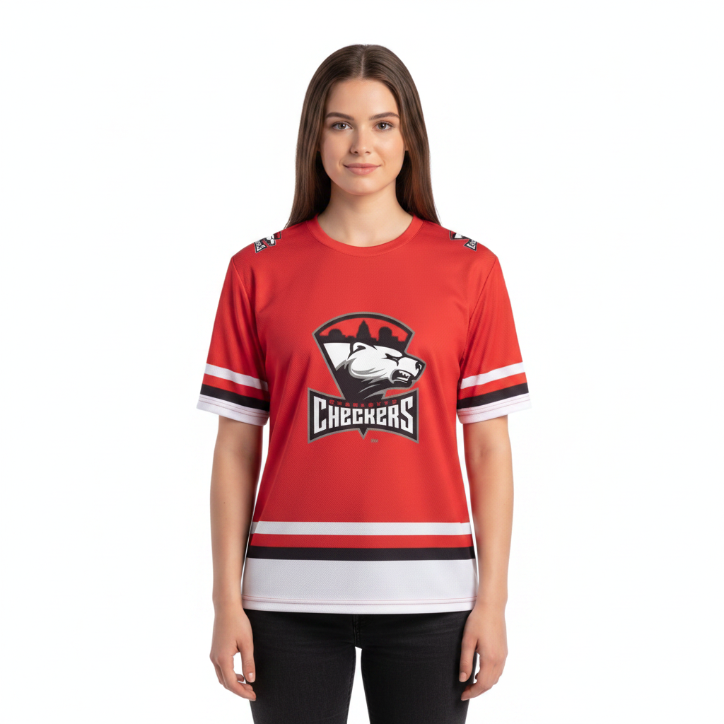 Charlotte Checkers AHL Licensed Replica Jersey Performance T-Shirt