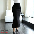 Hip Fishtail Elastic Waist Autumn And Winter Midi Dress
