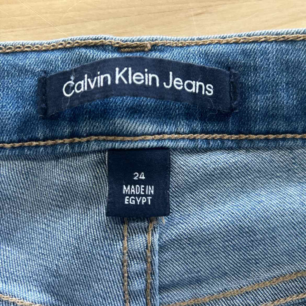 Calvin Klein Size 24 Blue Denim New Jeans
