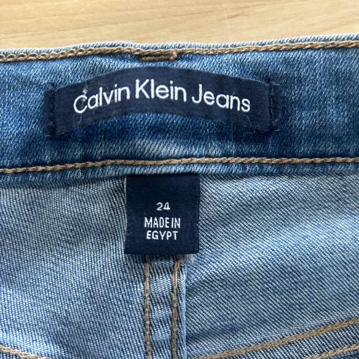 Calvin Klein Size 24 Blue Denim New Jeans