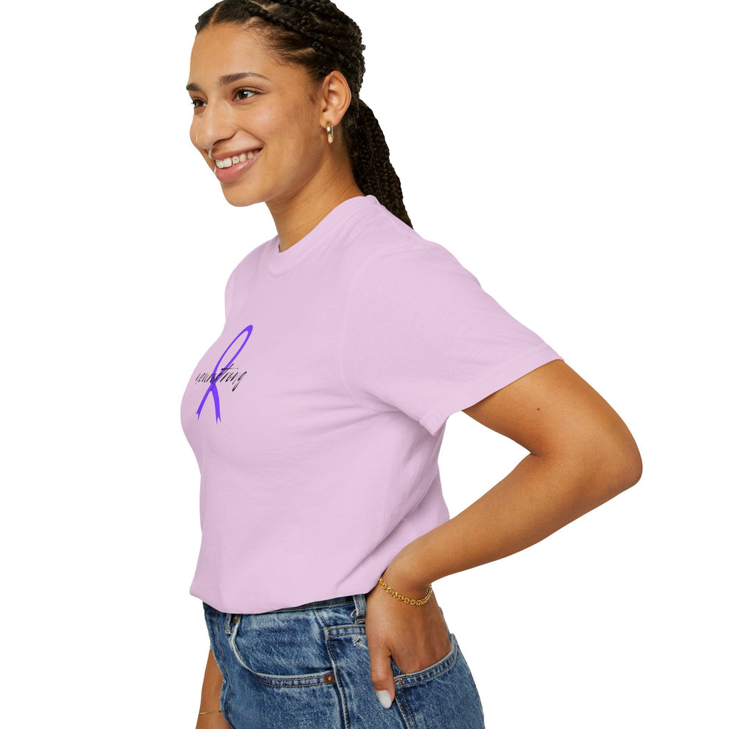 Neurostrong Epilepsy Awareness T-Shirt | Purple Ribbon Tee