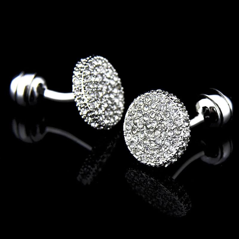 Men's Full Rhinestone Cufflinks