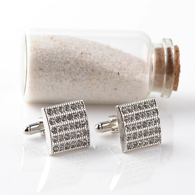 Men's Fashion Square Diamond Cufflinks