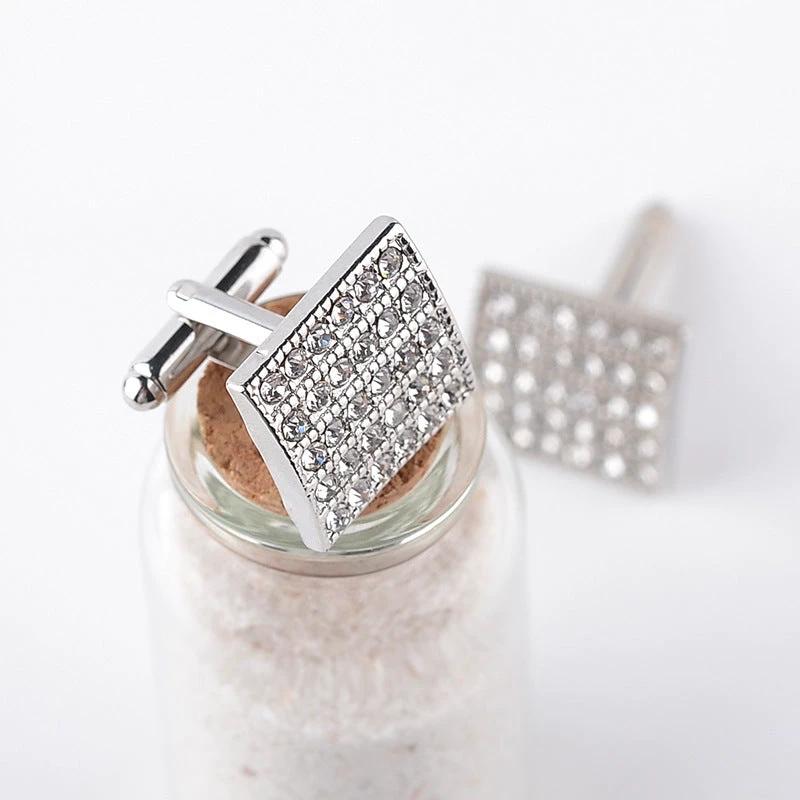 Men's Fashion Square Diamond Cufflinks