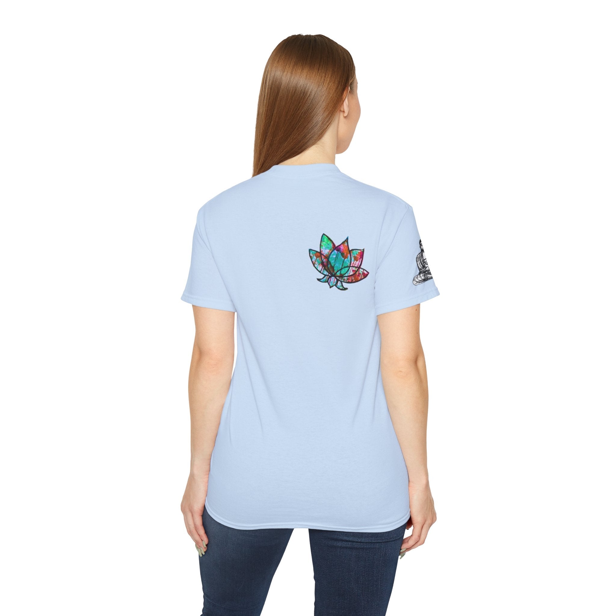 Fine Art Buddha Oil Paint Print Unisex Ultra Cotton Tee