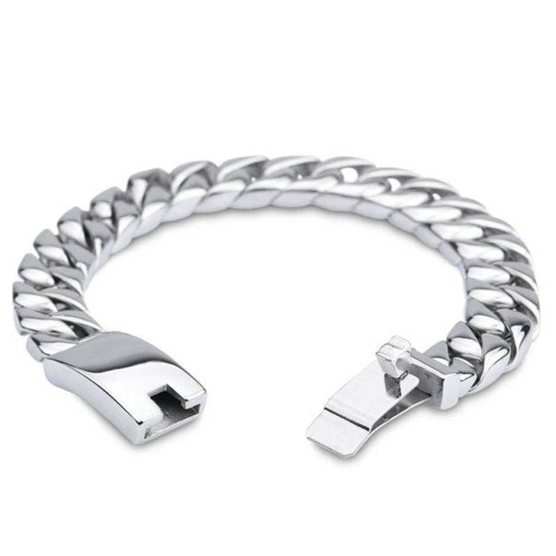 Men's Thick Chain Bracelet Titanium Steel