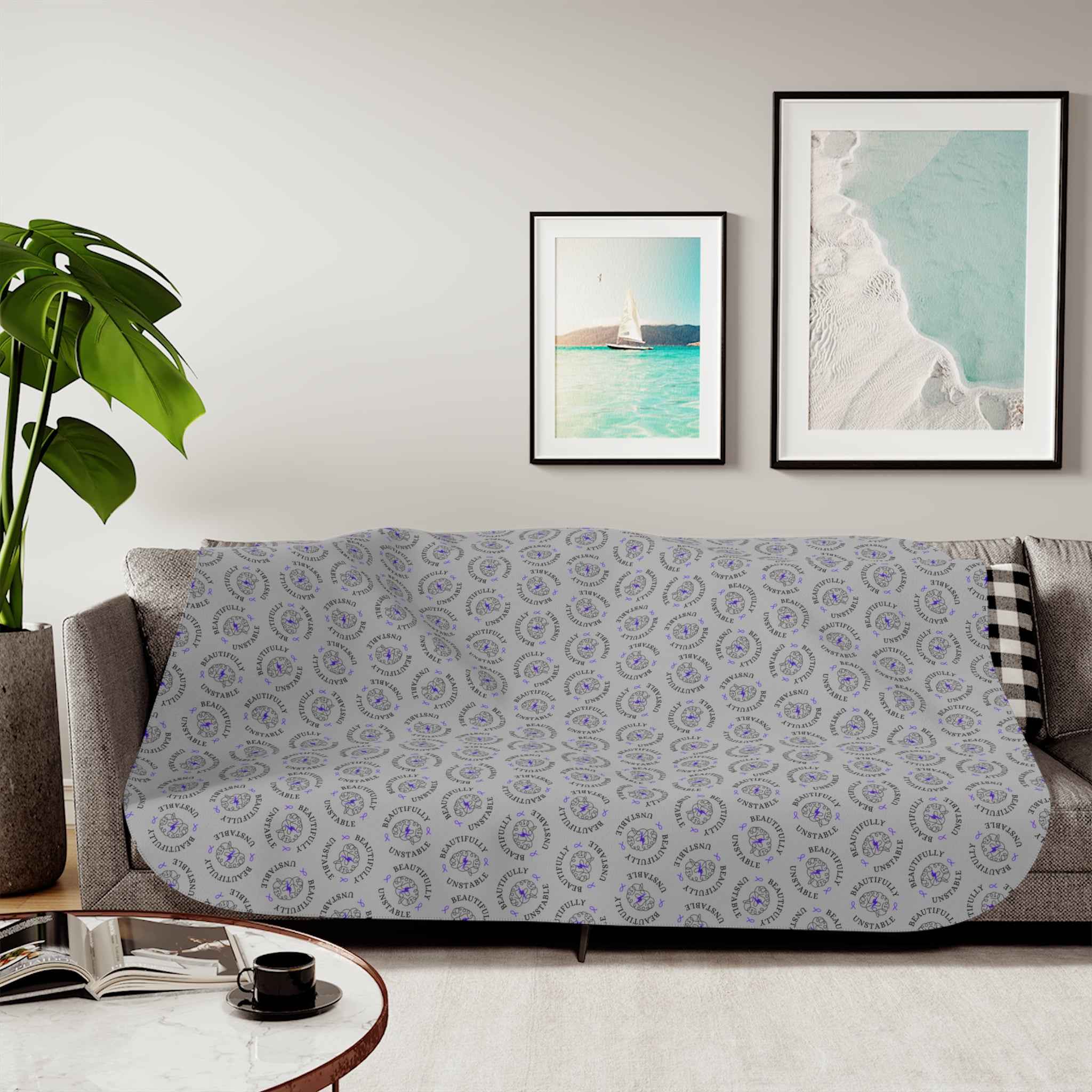 Beautifully Unstable Sherpa Blanket — Soft Strength Edition