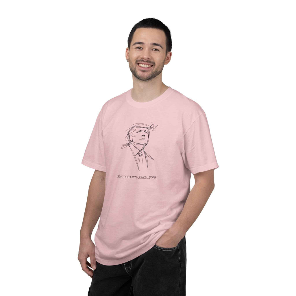 Draw Your Own Conclusions Unisex Graphic Tee – Minimal Line Art Statement Shirt
