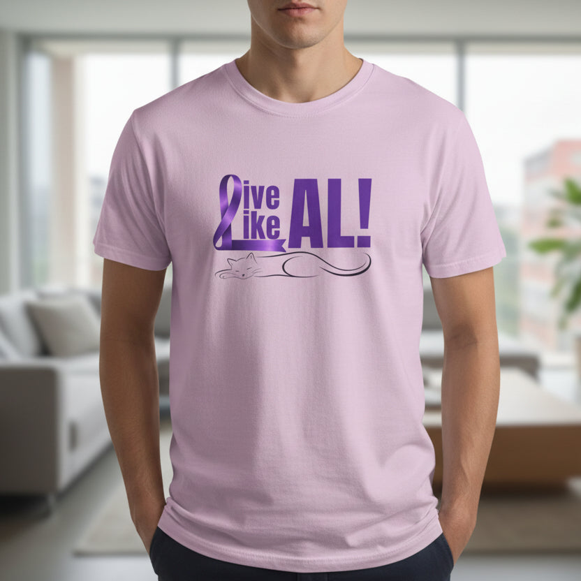 Live Like AL T-Shirt – Epilepsy Awareness Cat Tee