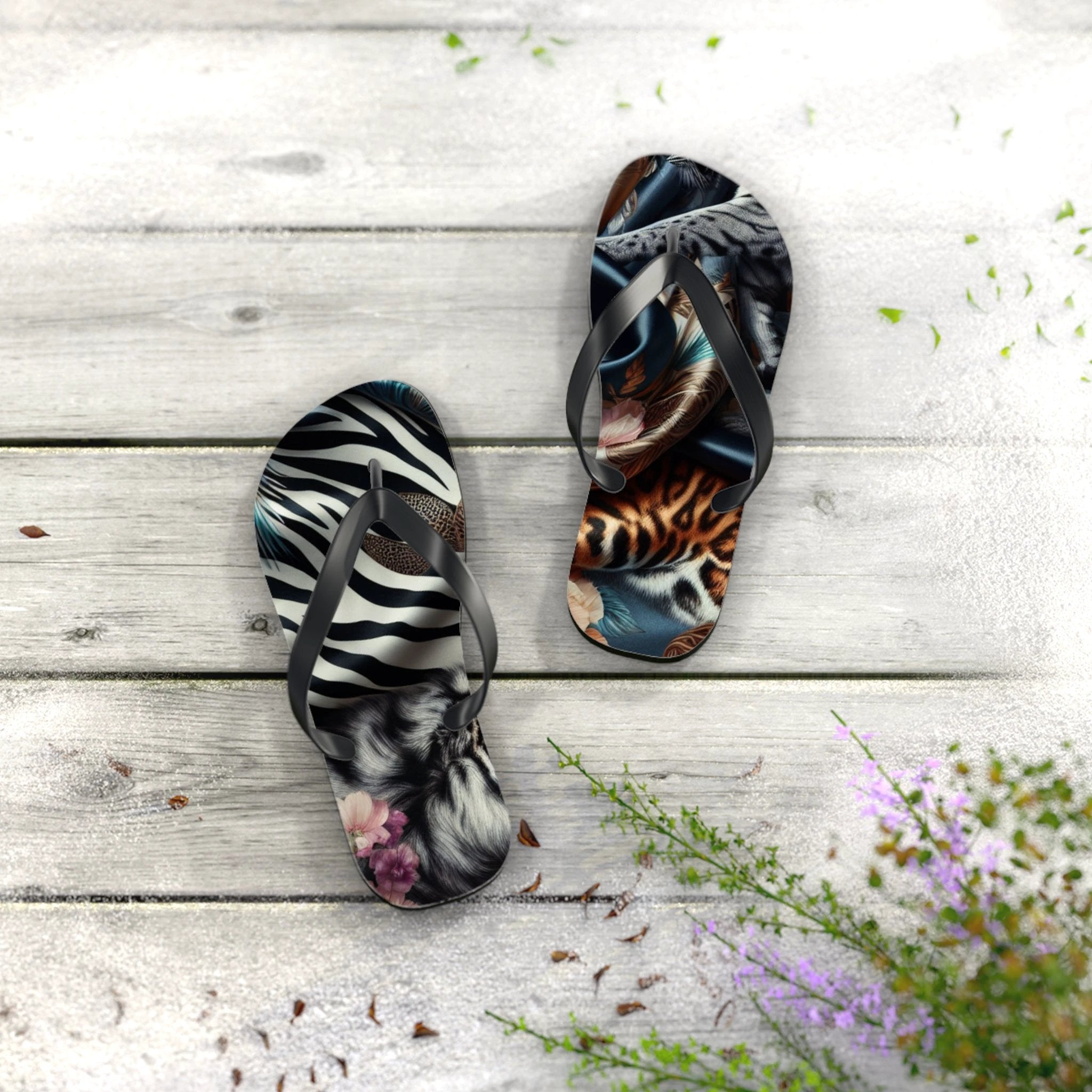 Boho Chic Flip Flops - Trendy Summer Footwear for Beach Days, Pool Parties, Casual Outings, Vacation Essentials, Gift for Her