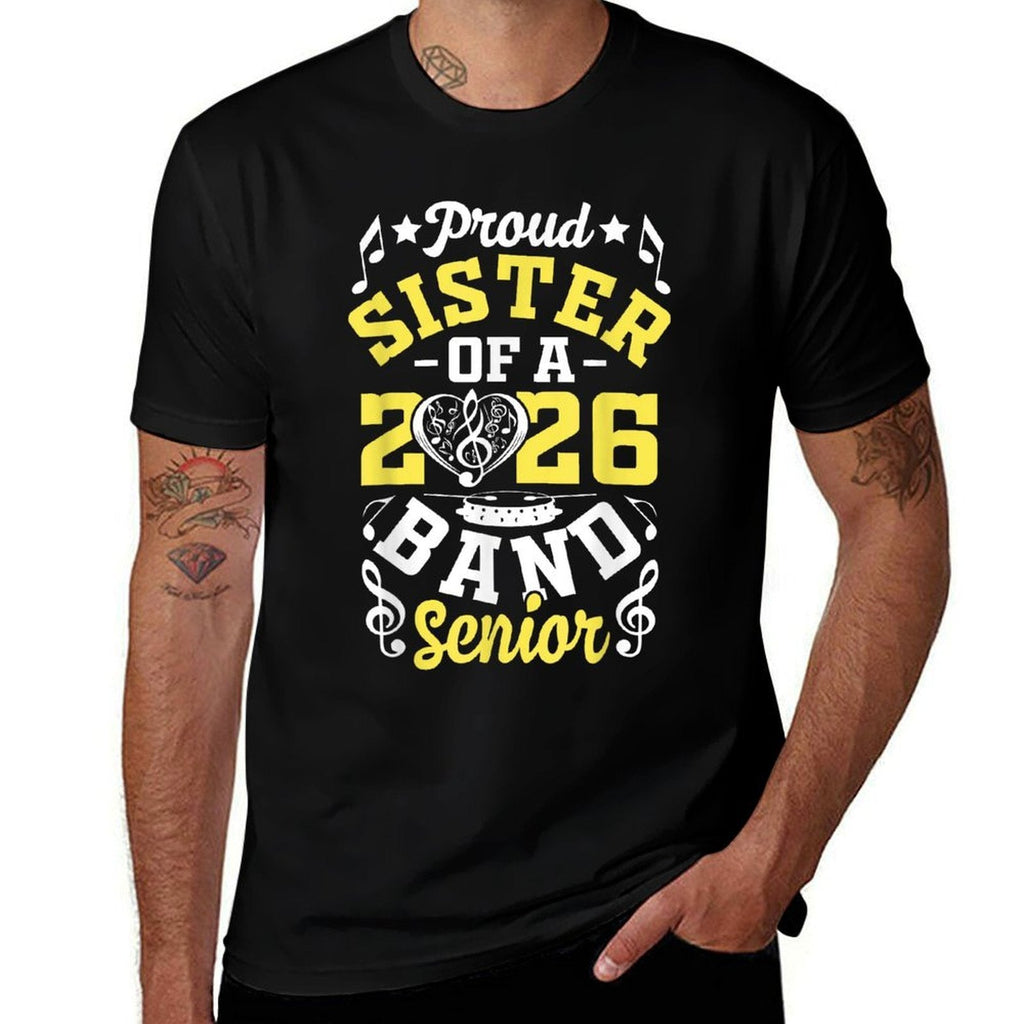 Proud Sister of A Band Senior 2026 Graduation  Polyester Blend T-Shirt