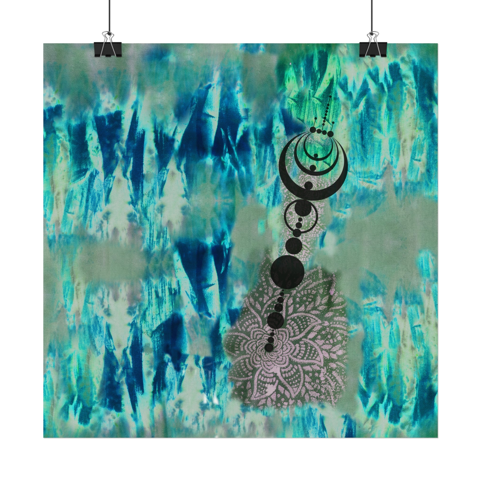 Nazca Lines & Crop Circles Watercolor Matte Posters