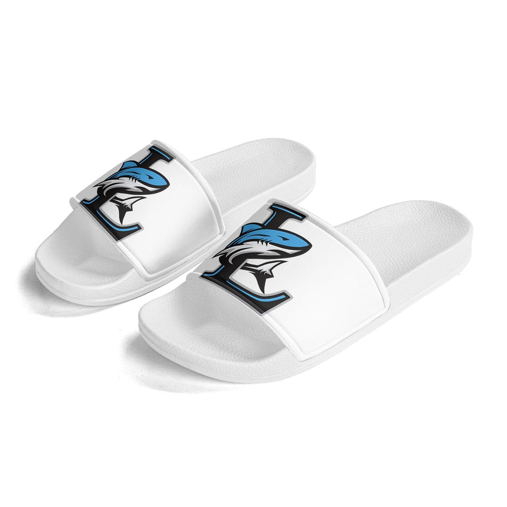 LCC Mens PVC Black and White House Slides/Sandals/Bathroom Slippers
