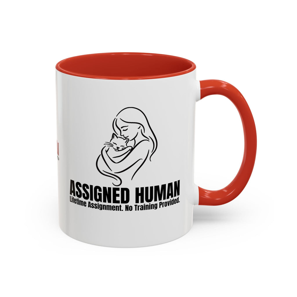 Assigned Human Mug – Lifetime Assignment Cat Coffee Cup