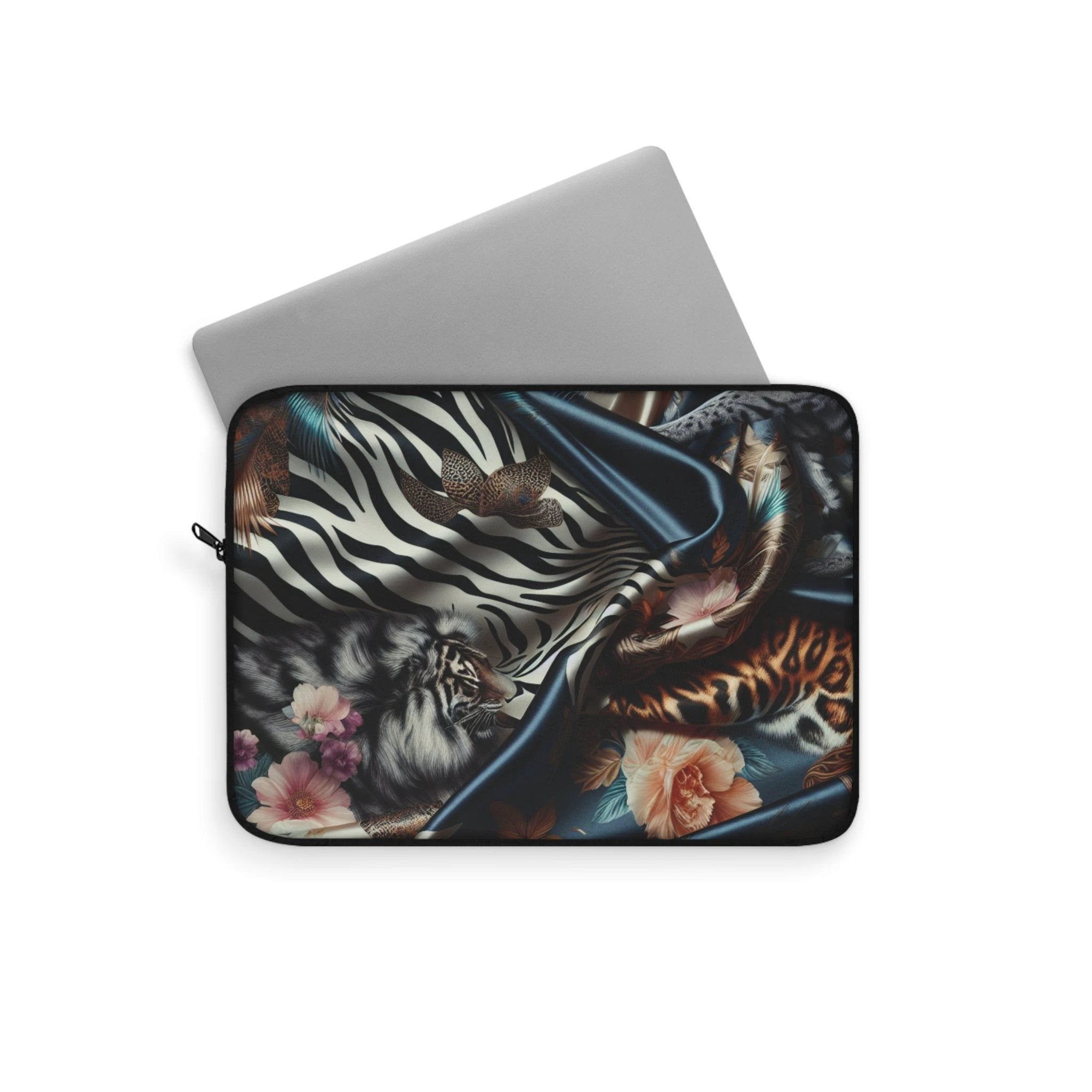 Boho Floral Laptop Sleeve, Stylish Computer Case, Cute Laptop Cover, Unique Tech Accessory, Gift for Students, Work From Home