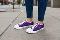 Epilepsy Warrior – Purple Awareness Low Top Sneakers