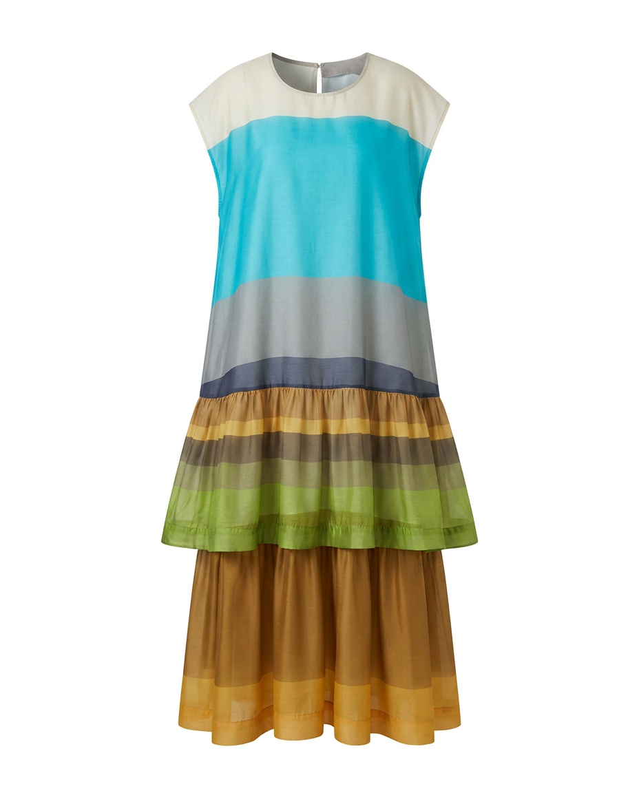 Wanderlust Layered Gradient Maxi Dress