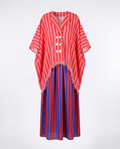 Vibrant Striped Boho Maxi Dress