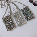 Mini Colorful Special Shaped Crystal Chain Bag Handmade Beaded Small Shoulder Bag Transparent Little Fairy Mobile Phone Bag