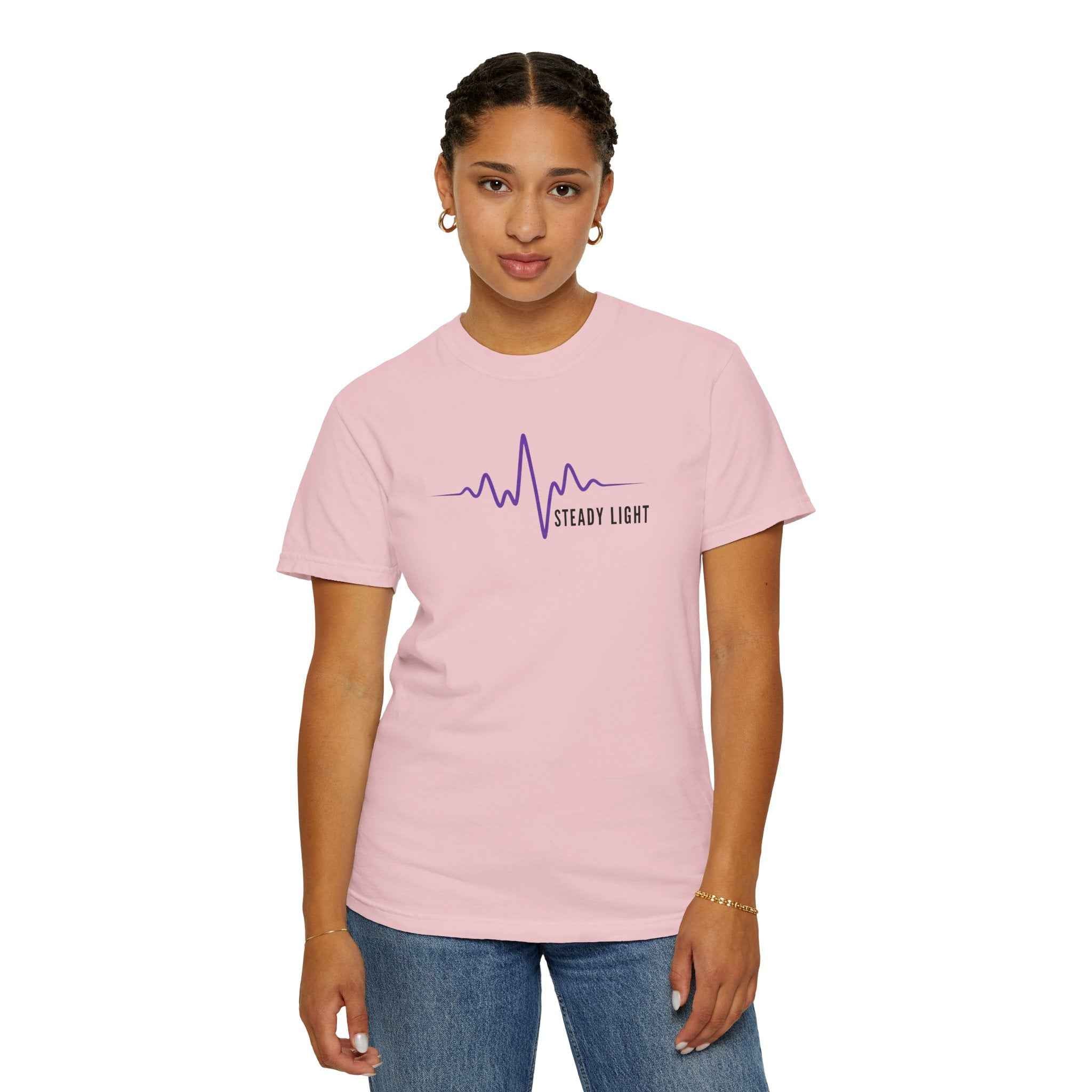 Steady Light EEG Wave T-Shirt – Minimal Epilepsy Awareness Graphic Tee