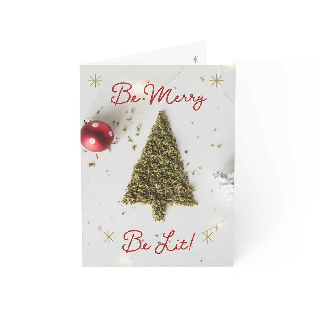 Be Merry Be Lit Merry Christmas & Happy New Year Greeting Cards (1, 10, 30, and 50pcs)