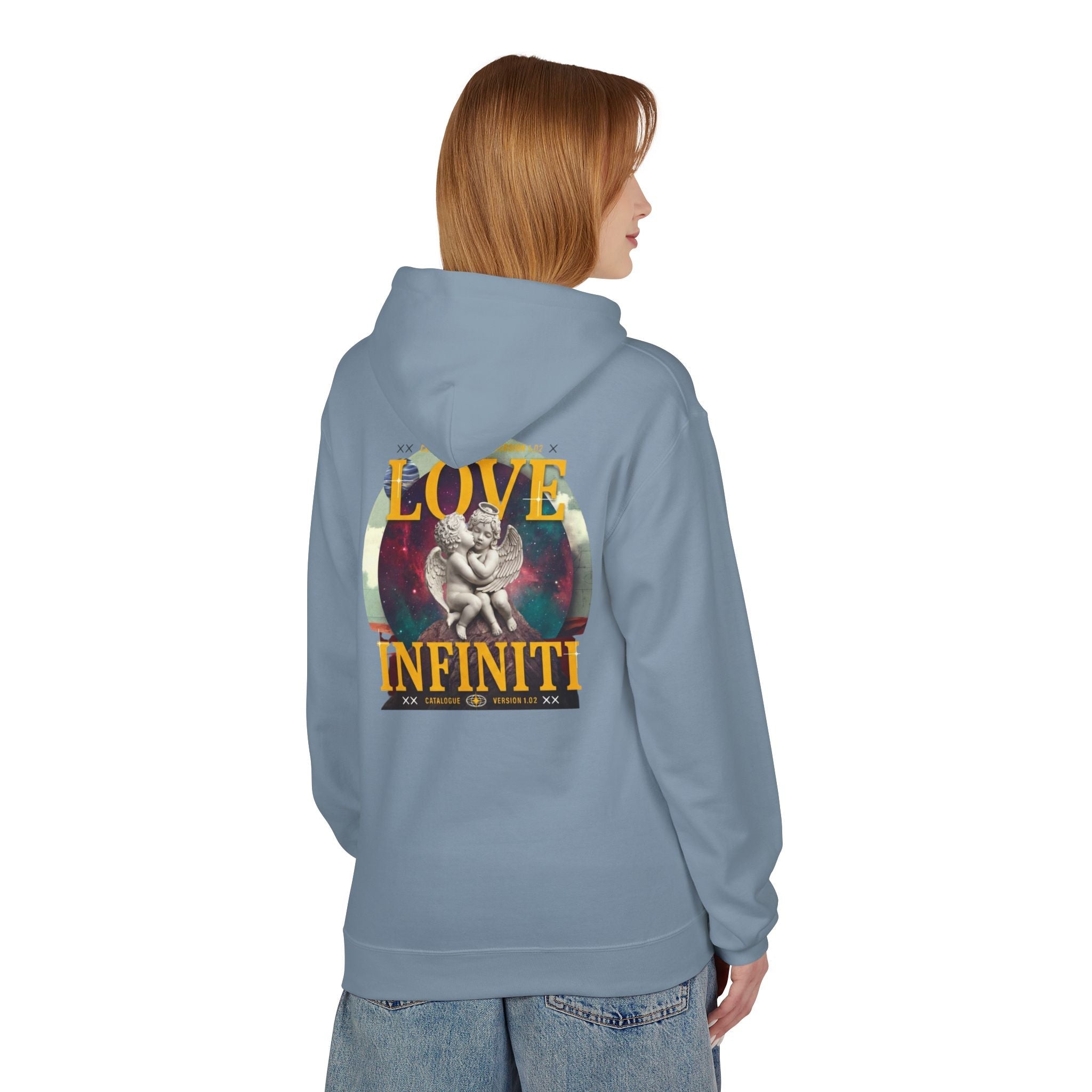 Celestial Love, Infiniti Unisex Couples Hoodie