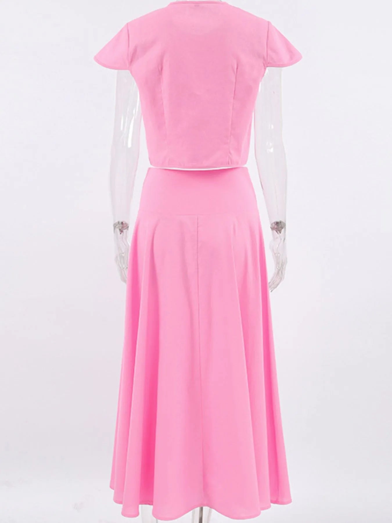 Short Sleeve Top and Skirt set