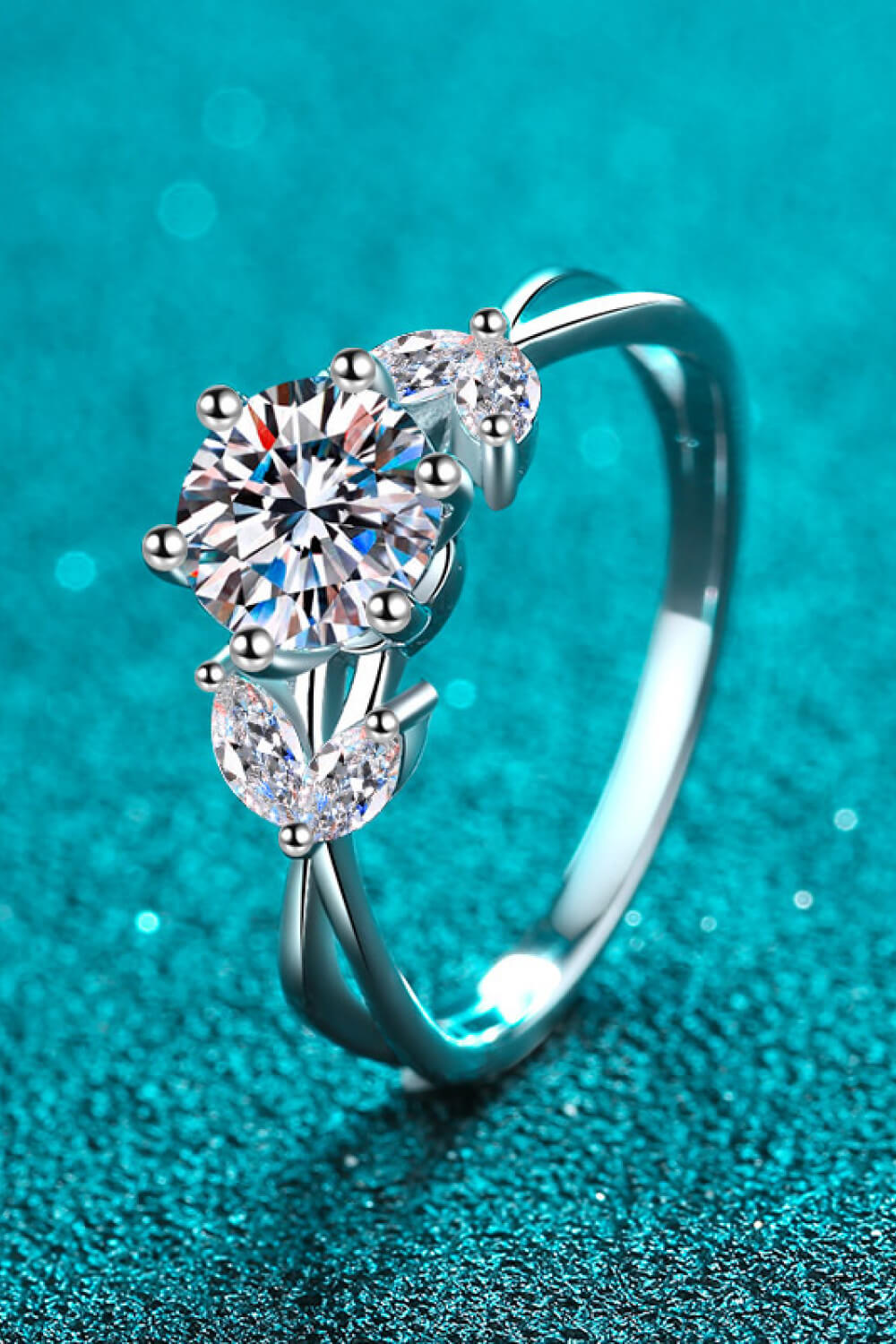 Come With Me 1 Carat Brilliant Round Cut Sparkala™ Ring (Rhodium Over Pure Sterling Silver)
