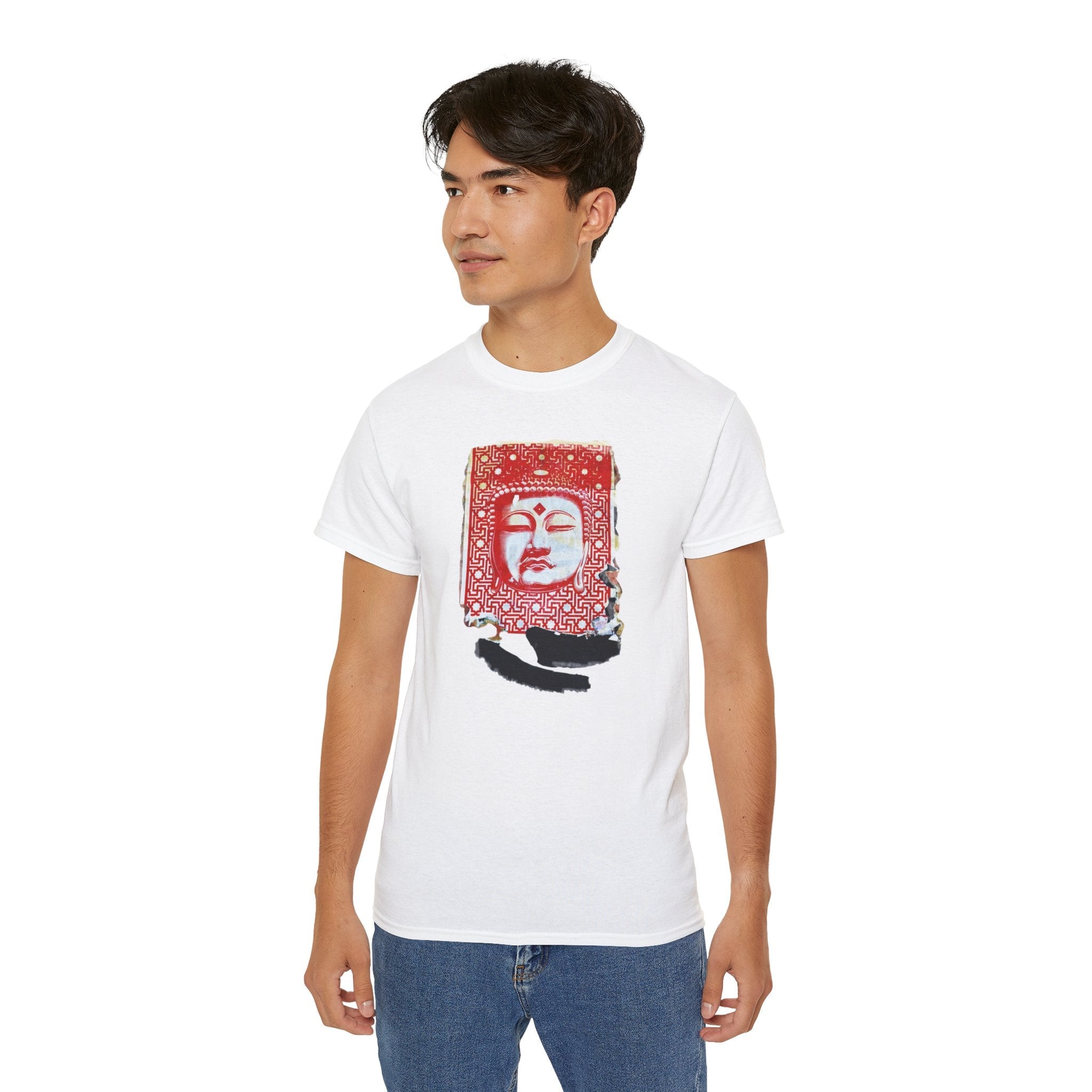 Fine Art Buddha Tablet Print Unisex Ultra Cotton Tee