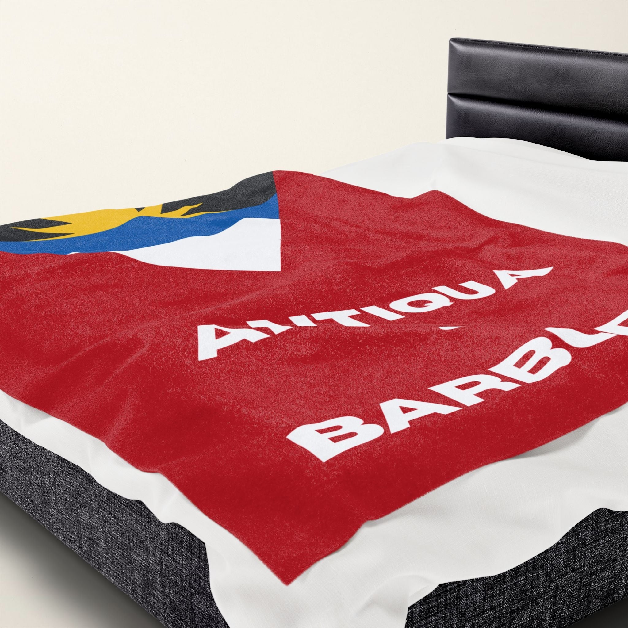 Antigua Barbuda Flag Velveteen Plush Blanket