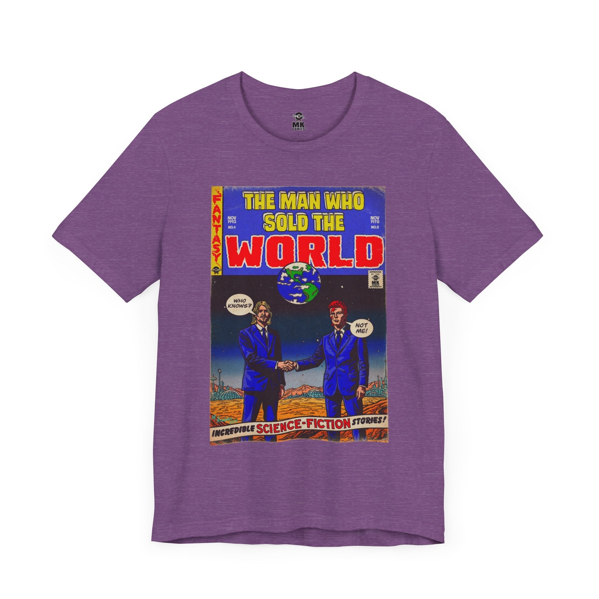 Bowie & Cobain - The Man Who Sold the World - Unisex Jersey Short Sleeve Tee