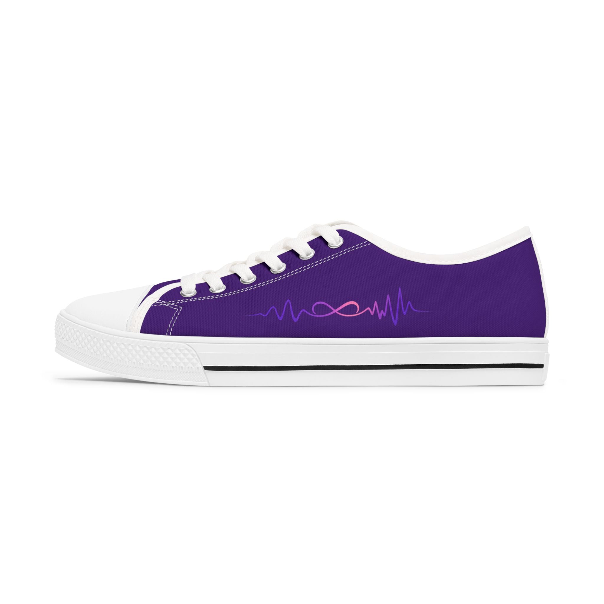 Epilepsy Warrior – Purple Awareness Low Top Sneakers