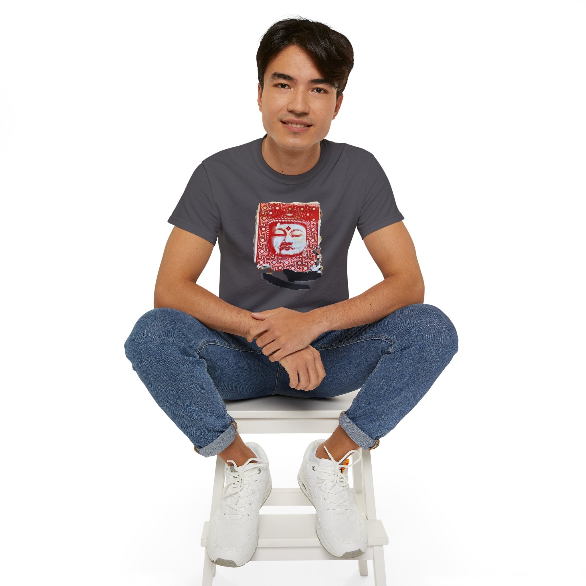 Fine Art Buddha Tablet Print Unisex Ultra Cotton Tee