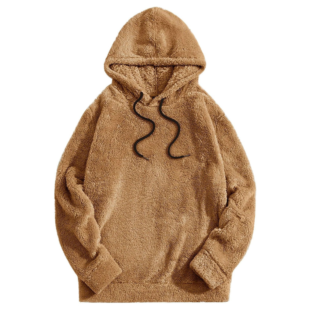 Men's Thick Double-sided Casual Loose Long-sleeved Hooded Sweater