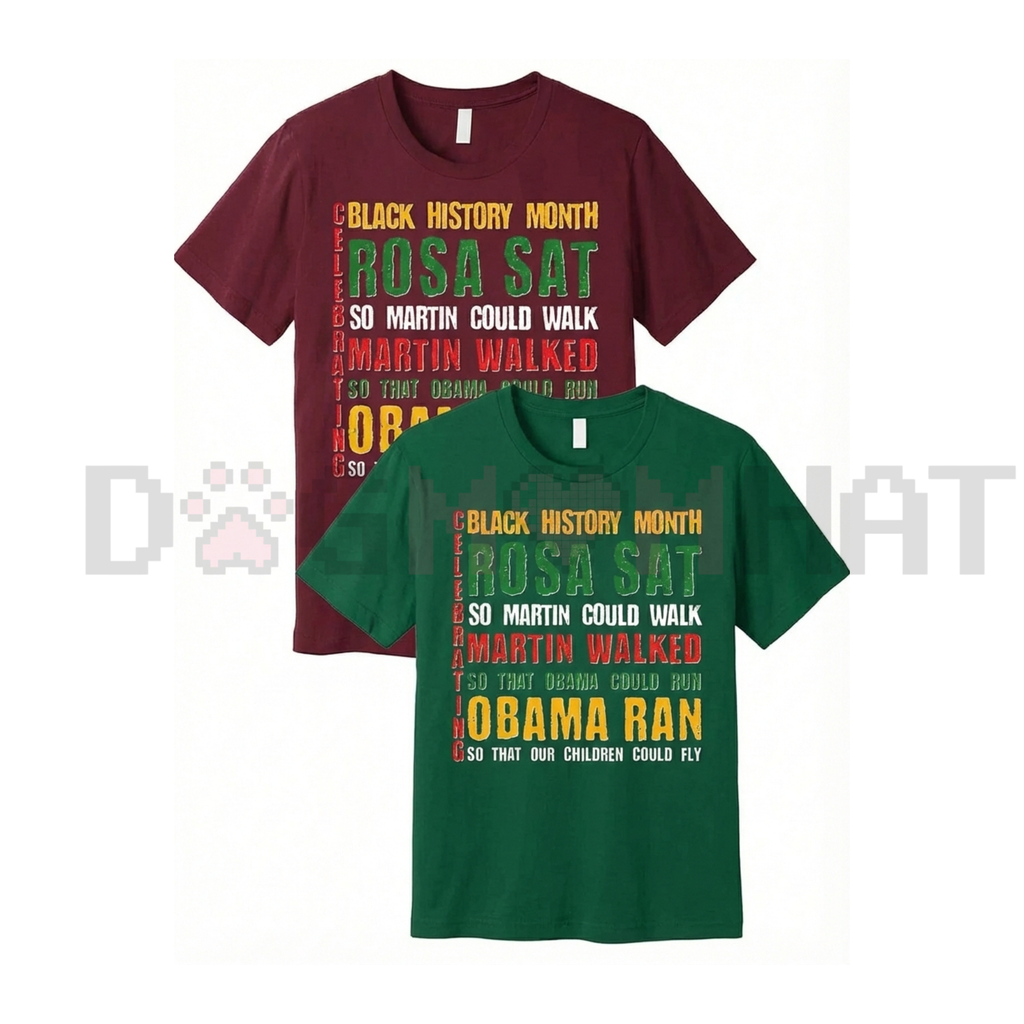 Celebrating Black History Month "Rosa Martin Obama" T-Shirt