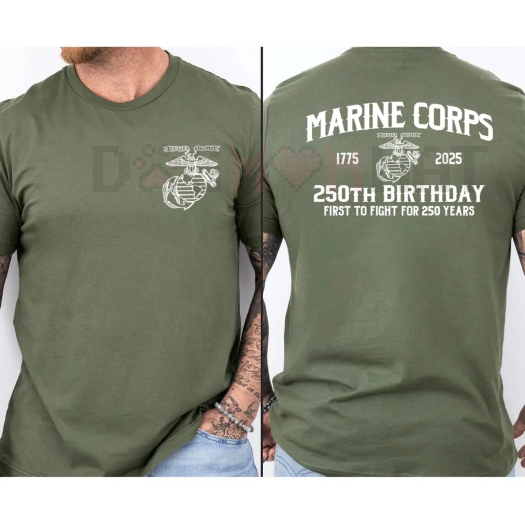 USMC 250th Anniversary Commemorative T-Shirt