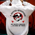 Happy Wife, Happy Life Funny Hoodie – Unisex "Wife's Choices" Slogan Pullover