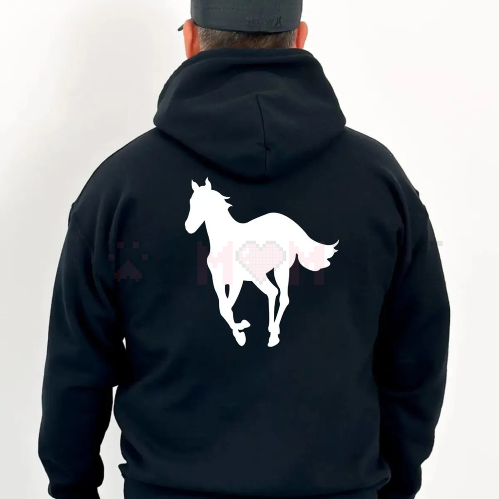 Deftones White Pony On Back Hoodie – Rock Band Shirt, Nu Metal Chino Moreno, Around The Fur Hoodie