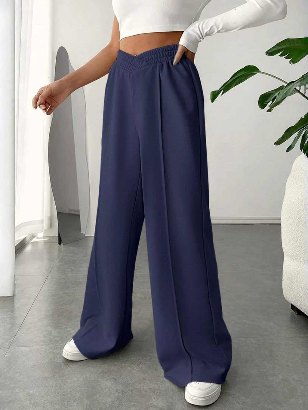 Wide Leg High Waist Pants for All