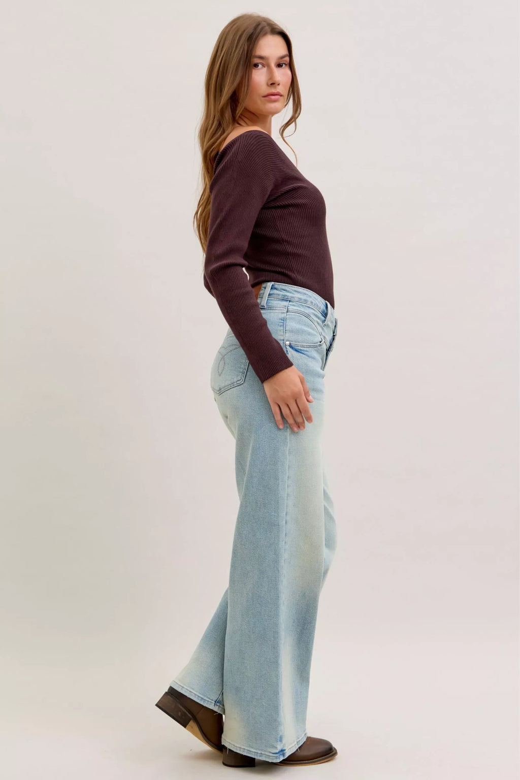 Judy Blue High Waist Jeans For Women With Flattering Column Straight Fit Versatile Everyday Wear