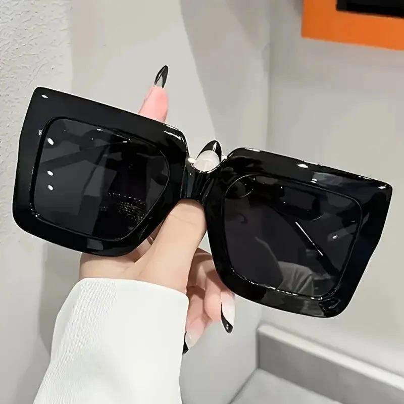 Vintage Large Frame Glasses - The Perfect Accessory For Fashion Lovers And Urban Explorers, Blue Light Protection Glasses For Women
