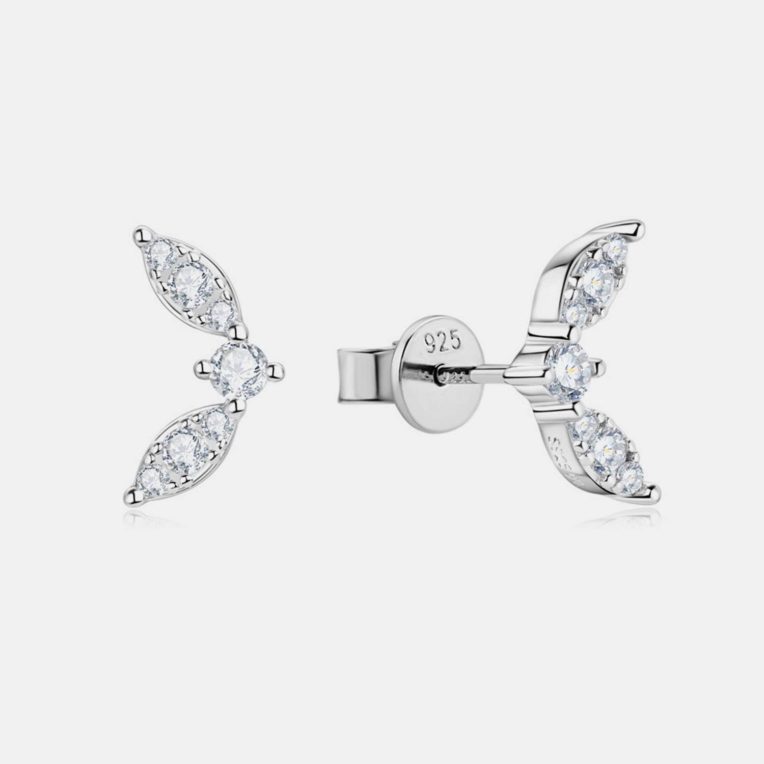 Sparkala™ Platinum-Plated Pure Sterling Silver Stud Earrings