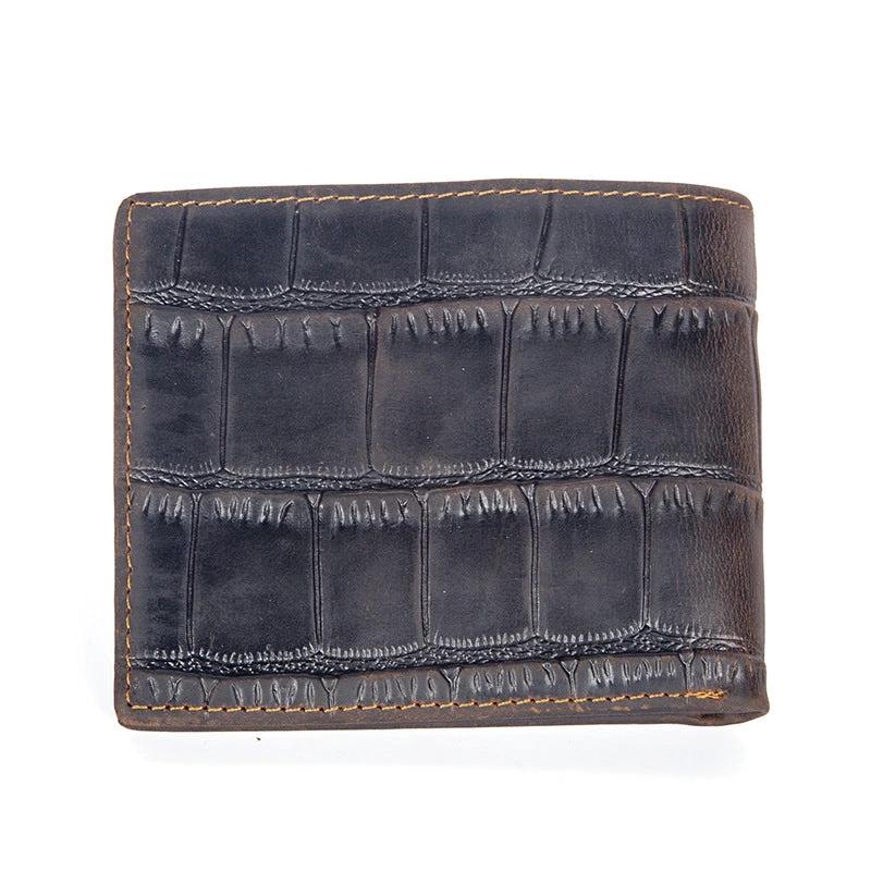 Horizontal First-layer Cowhide Wallet For Men