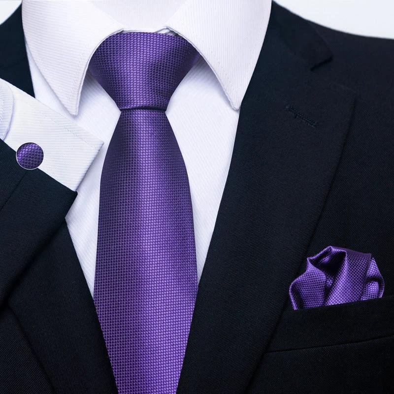 Men's Creative All-match Business Formal Wear Tie Scarf Cufflink Set
